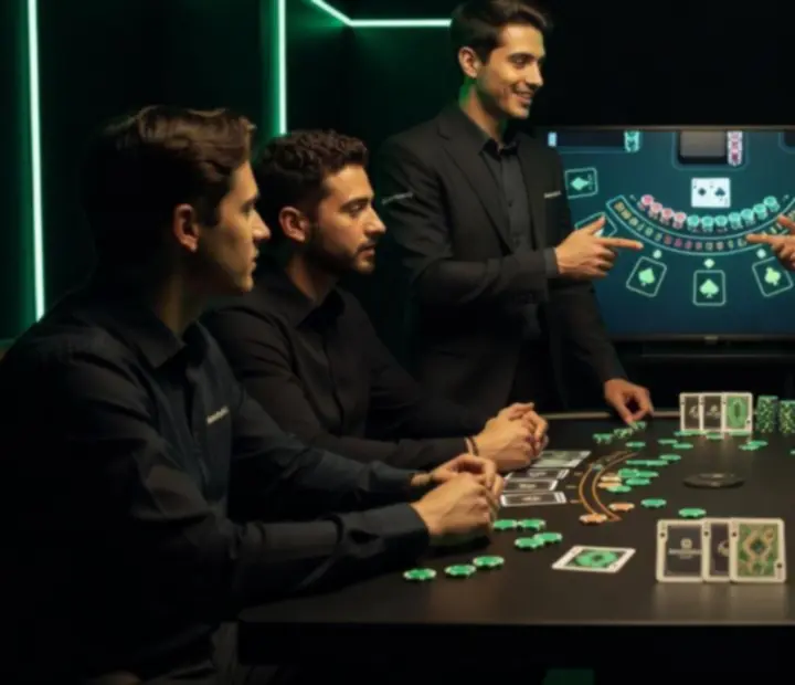 Équipe de Monteloria G orchestrant une animation de table lors d'une soirée