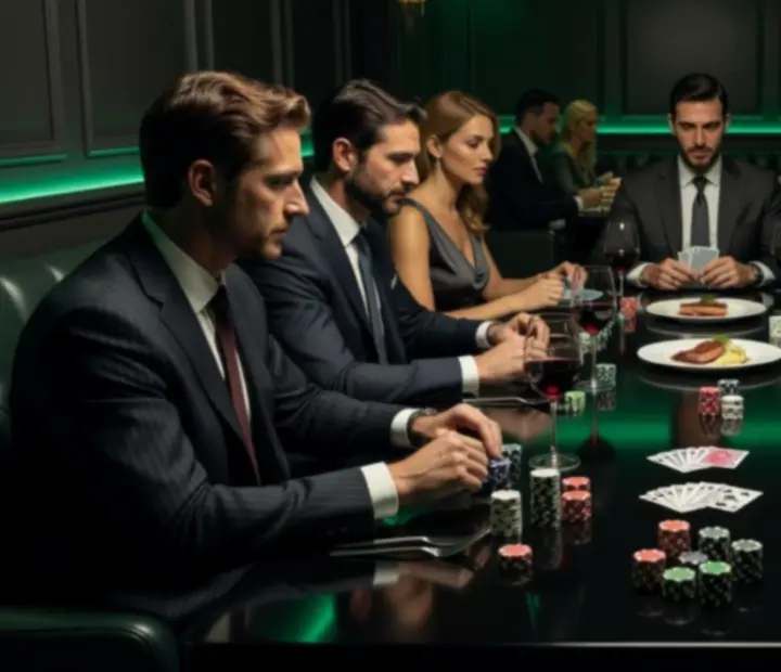 Animation poker sur table pendant une soirée Monteloria G